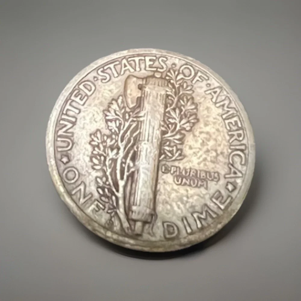 1920-S MERCURY HEAD SILVER DIME VF‎